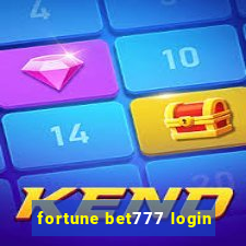 fortune bet777 login